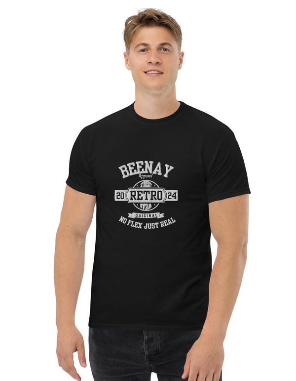 Retro Men’s Embroidered T-shirt from BeeNay Apparel