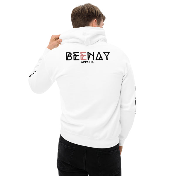 BeeNay Apparel Men's Premium White Hoodie